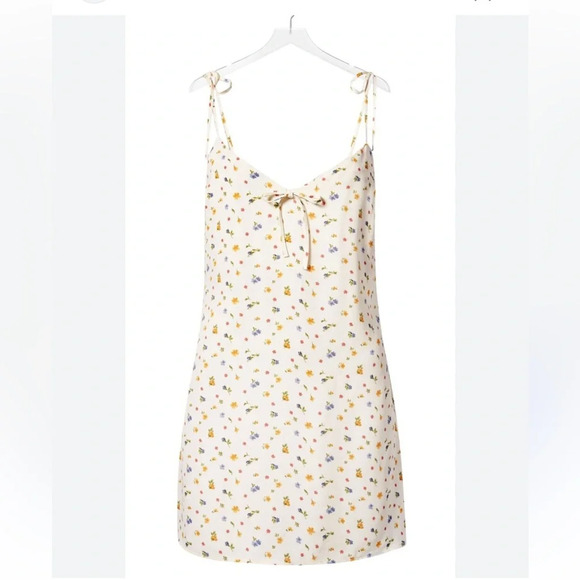 Reformation Chandler Floral Minidress In Winnie Medium NEW - Picture 2 of 7